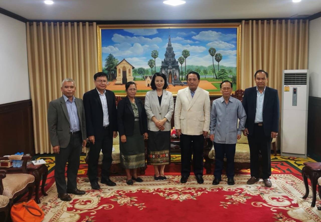 ການລົງເຮັດວຽກຂອງຫົວຫນ້າສະຖາບັນ ແລະ ຫົວຫນ້າFAOຮ່ວມກັບການຈັດຕັ້ງທ້ອງຖິ່ນເພື່ອກະກຽມຈັດຕັ້ງປະຕິບັດໂຄງການ ທີ່ແຂວງສະຫວັນນະເຂດ