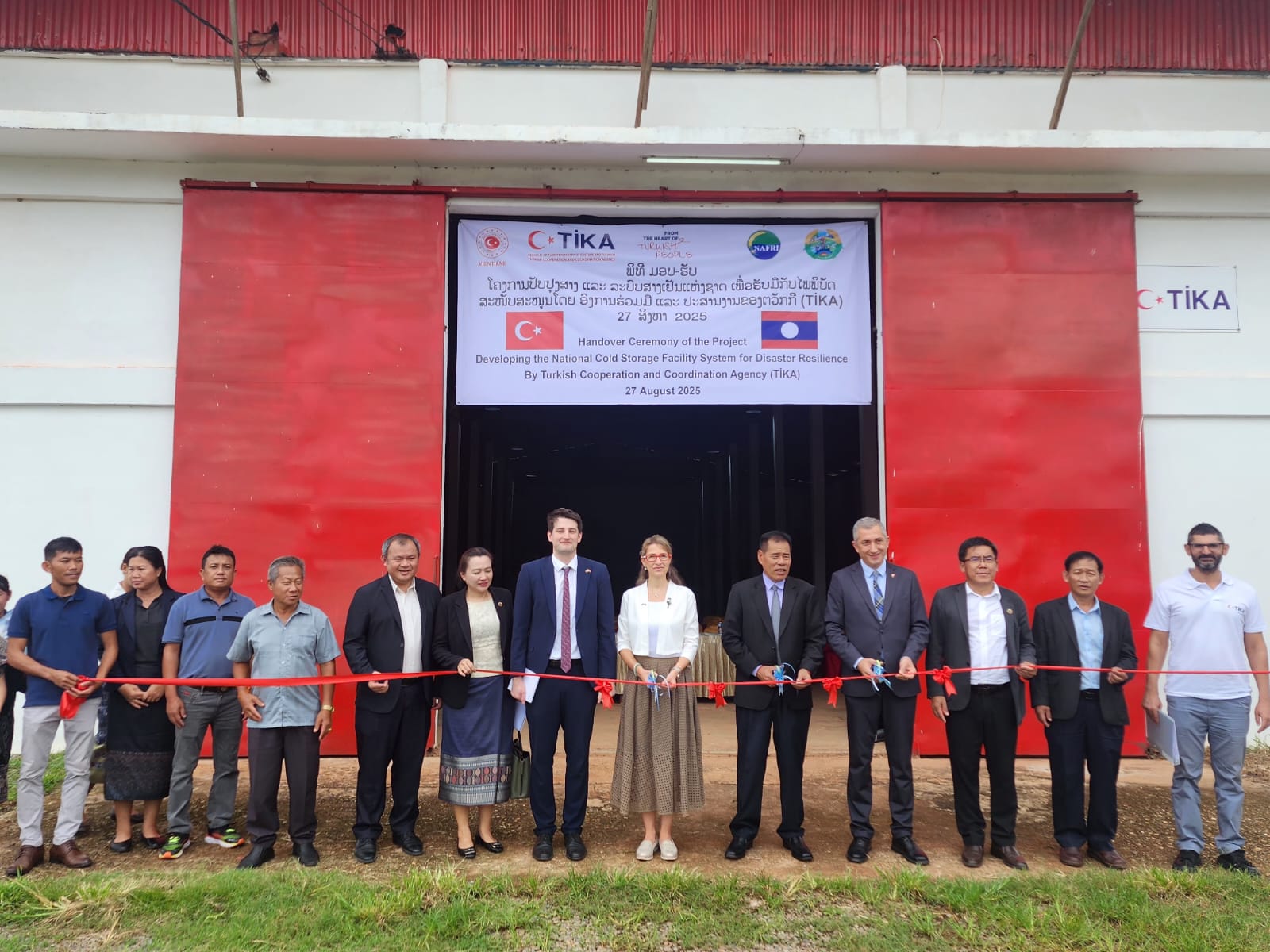 ພິທີມອບ – ຮັບ ສາງເຢັນໃໝ່ ສູນຄົ້ນຄວ້າເຂົ້າ ແລະ ພືດເສດຖະກິດ